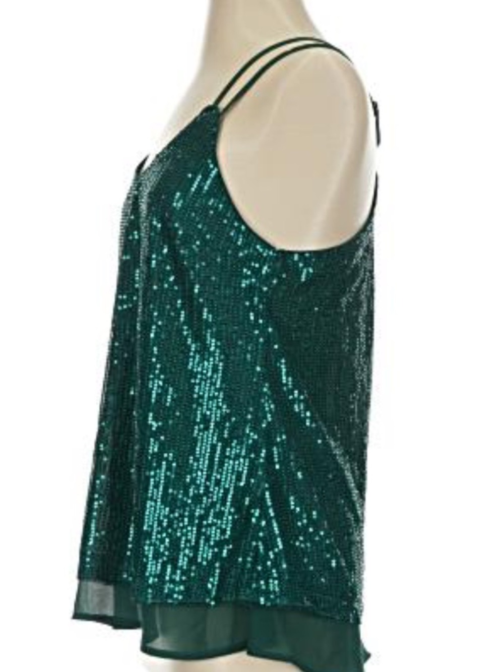 Grace Karin Emerald Green Sequin Camisole - Picture 2 of 4
